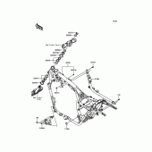 Схема вузла: Рама для Kawasaki VN1700 Vulcan 1700 Nomad ABS