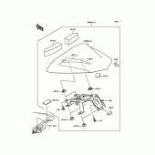 Схема вузла: Аксесуар (Single Sheet Cover) для Kawasaki EX400 Ninja 400R