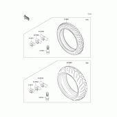 Схема узла: Шины для Kawasaki ZX1000 Ninja ZX-10R
