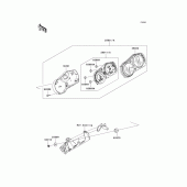 Схема вузла: Meter(s) для Kawasaki ZR750 Z750S