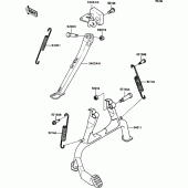 Схема вузла: Підставка для Kawasaki ZX1100 ZZ-R1100