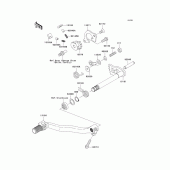 Схема вузла: Перемикач передач для Kawasaki KX250/KX252 KX250F