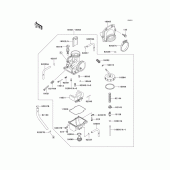 Схема узла: Карбюратор(1/3) для Kawasaki KX125