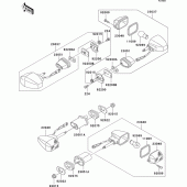 Схема узла: Поворотники для Kawasaki ZR750 ZR-7S
