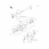 Схема вузла: Ступиця переднього колеса для Kawasaki KX85 KX85-II
