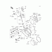 Схема вузла: Engine cover(s)(1/2) для Kawasaki KX85 KX85-II