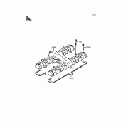 Схема вузла: Клапанна кришка для Kawasaki ZR750 Zephyr