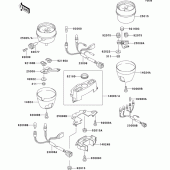 Схема вузла: Meter(s) для Kawasaki ZR750 Zephyr