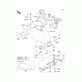 Схема вузла: Fuel tank(1/3) для Kawasaki VN800 Vulcan 800