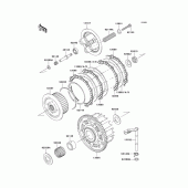 Схема узла: Сцепление для Kawasaki ZX600 Ninja ZX-6