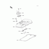 Схема узла: Клапанная крышка для Kawasaki EX300 Ninja 300