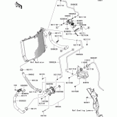 Схема узла: Water pipe для Kawasaki ZX1400 ZZR1400 ABS