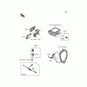 Схема вузла: Fuel Injection для Kawasaki KX450 KX450F