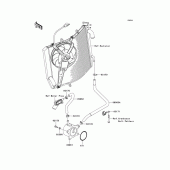 Схема узла: Масляный охладитель для Kawasaki ZX1400 Ninja ZX-14