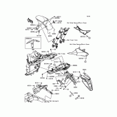 Схема узла: Крыло для Kawasaki ZR800 Z800 ABS