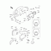 Схема вузла: Headlight(s)(klx250-e3) для Kawasaki KLX250 KLX250SR