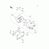 Схема узла: Taillight(s) для Kawasaki VN1500 Vulcan 1500 Classic