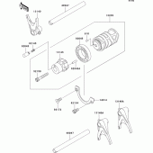 Схема вузла: Gear change drum/shift fork(s) для Kawasaki EJ800 W800