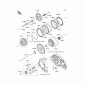 Схема узла: Сцепление для Kawasaki VN1700 Vulcan 1700 Vaquero
