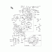Схема вузла: Картер двигуна для Kawasaki KL650 KLR650