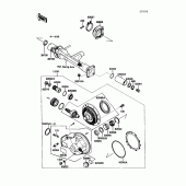 Схема вузла: Drive shaft/final gear(1/2) для Kawasaki ZG1200 Voyager XII