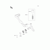 Схема вузла: Лапка гальма для Kawasaki KLX250 D-Tracker X