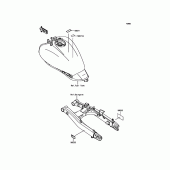Схема вузла: Інформаційні наклейки для Kawasaki EN650 Vulcan S Café ABS
