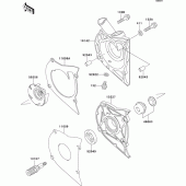 Схема узла: Водяной насос для Kawasaki EX500 EX500