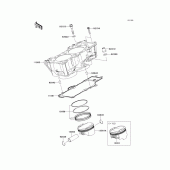 Схема вузла: Циліндр & Поршень для Kawasaki KLE650 Versys 650