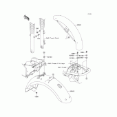 Схема вузла: Крило для Kawasaki EJ650 W650