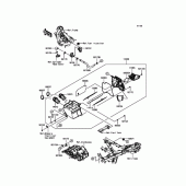 Схема узла: Воздушный фильтр для Kawasaki EX250 Ninja 250