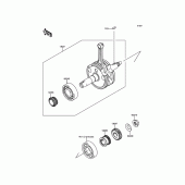 Схема узла: Коленчатый вал для Kawasaki KLX150 KLX150L