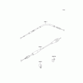 Схема вузла: Cable для Kawasaki KX250/KX252 KX250