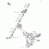 Схема узла: Рама для Kawasaki BR125 Z125 Pro