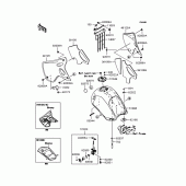 Схема узла: Топливный бак (A8S) для Kawasaki KL110 KSR