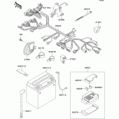 Схема вузла: Електроустаткування для Kawasaki VN800 Vulcan 800