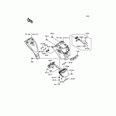 Схема вузла: Taillight(s) для Kawasaki EN650 Vulcan S SE