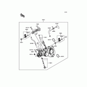 Схема вузла: Throttle для Kawasaki KLE300 Versys-X 300 ABS
