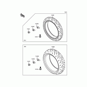 Схема вузла: Шини для Kawasaki ZX1000 Z1000SX ABS