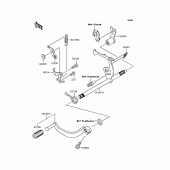 Схема узла: Переключатель передач для Kawasaki KL110 KSR