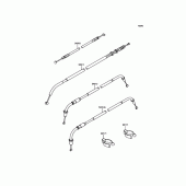 Схема вузла: Троси для Kawasaki EJ800 W800