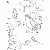 Схема вузла: Батарейний відсік для Kawasaki VN800 Vulcan 800 Drifter