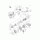 Схема узла: Стартер для Kawasaki KLE250 Versys-X 250 ABS