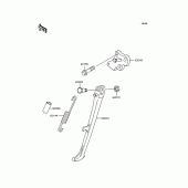Схема вузла: Підставка для Kawasaki ZR250 Balius-II