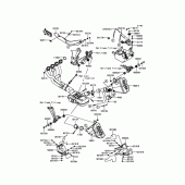 Схема вузла: Вихлопна система для Kawasaki ZR1000 Z1000