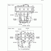 Схема узла: Болты картера двигателя для Kawasaki ZX1400 ZZR1400 ABS