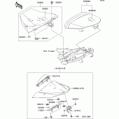 Схема узла: Сиденье для Kawasaki ZX1000 Ninja ZX-10R