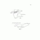 Схема вузла: Decals(blue) для Kawasaki KLE500