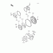 Схема вузла: Engine cover(s) для Kawasaki ZG1200 Voyager XII