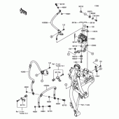 Схема узла: Тормозные шланги для Kawasaki EX650 Ninja 650 ABS